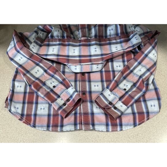 Tommy Bahama Men's Size Large Island Crafted Long Sleeve Button Down Plaid Shirt - Picture 6 of 10